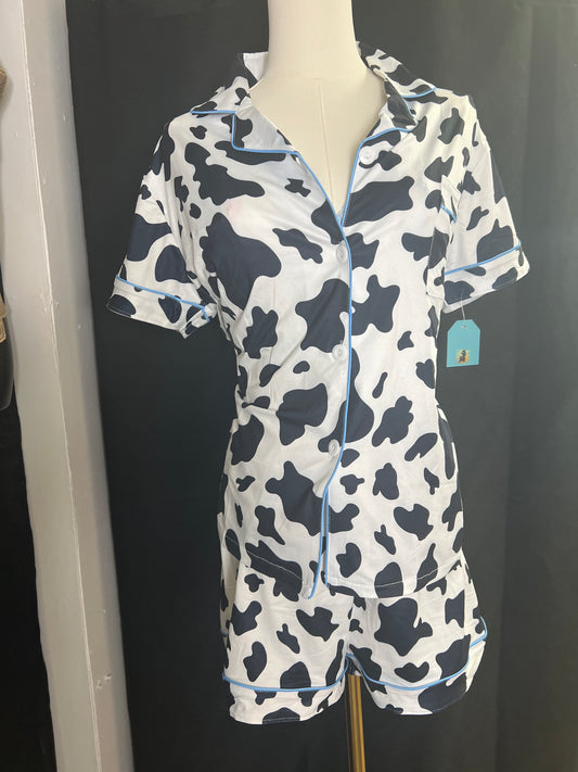 Cow Print Pajamas set