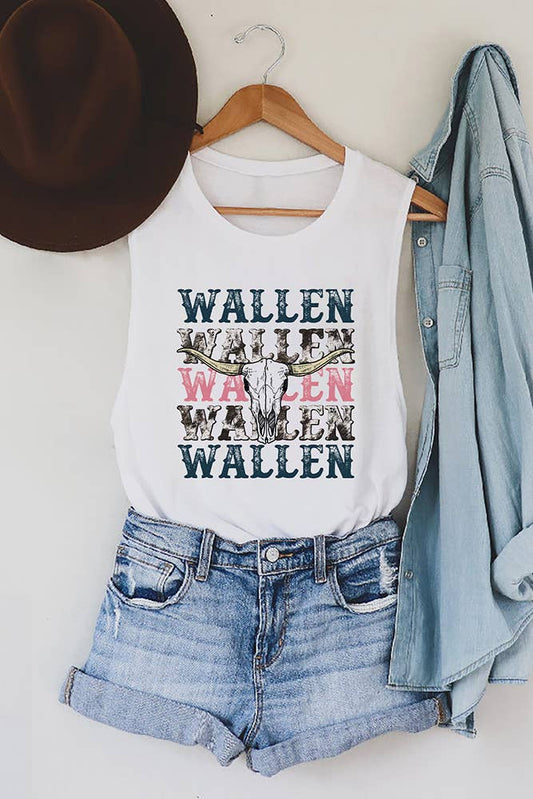Wallen Bull Head Graphic Tank Top