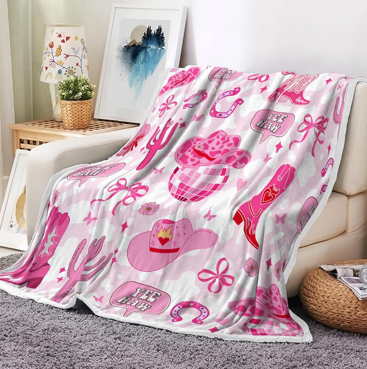Pink Cowgirl Blanket