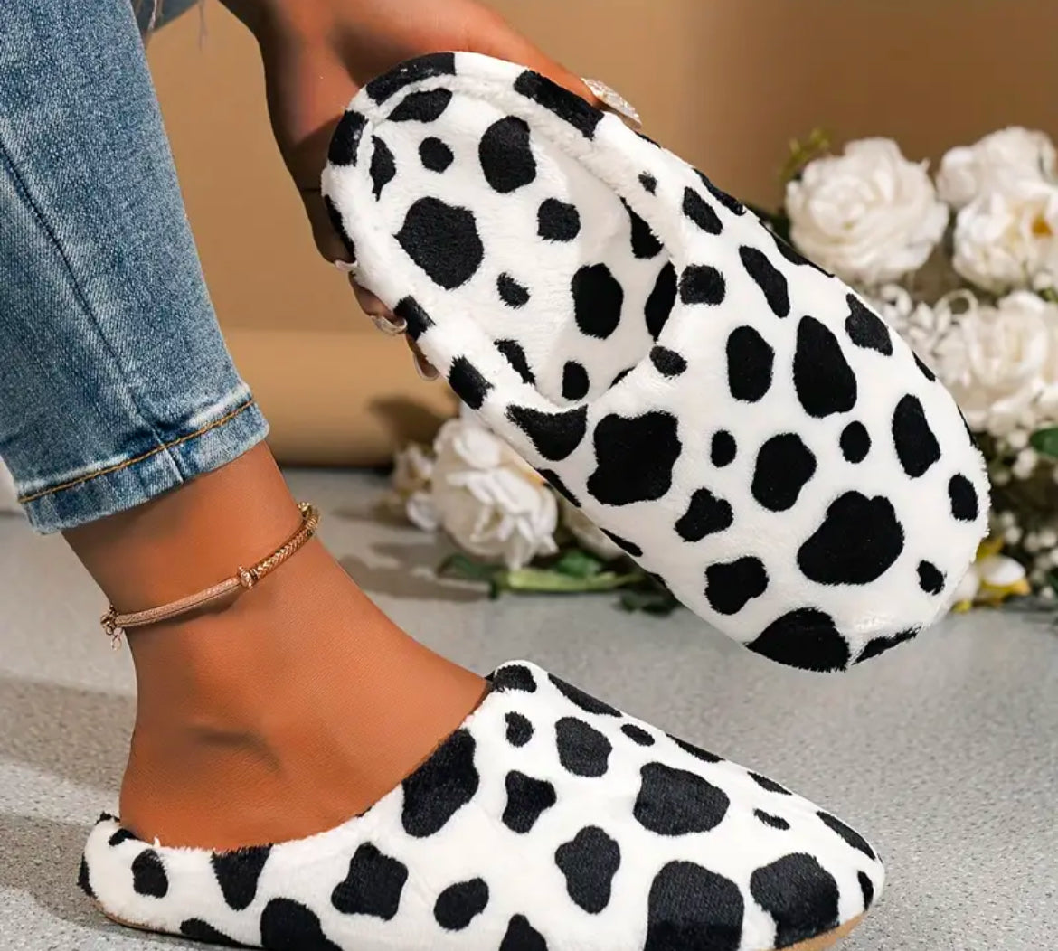 Cow Printed Slippers