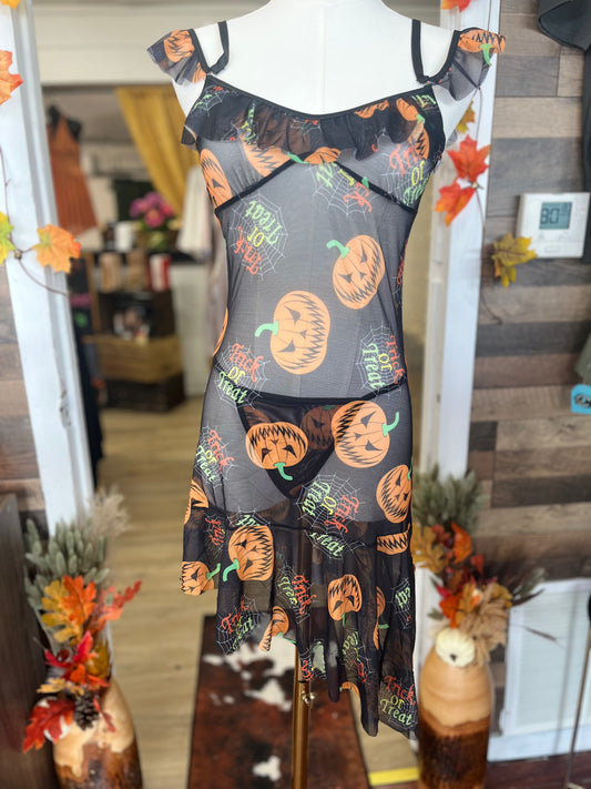 Pumpkin Lace 2 piece Lingerie Set