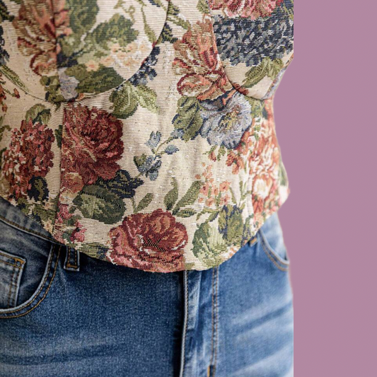 Plus Corset Ruffled Top