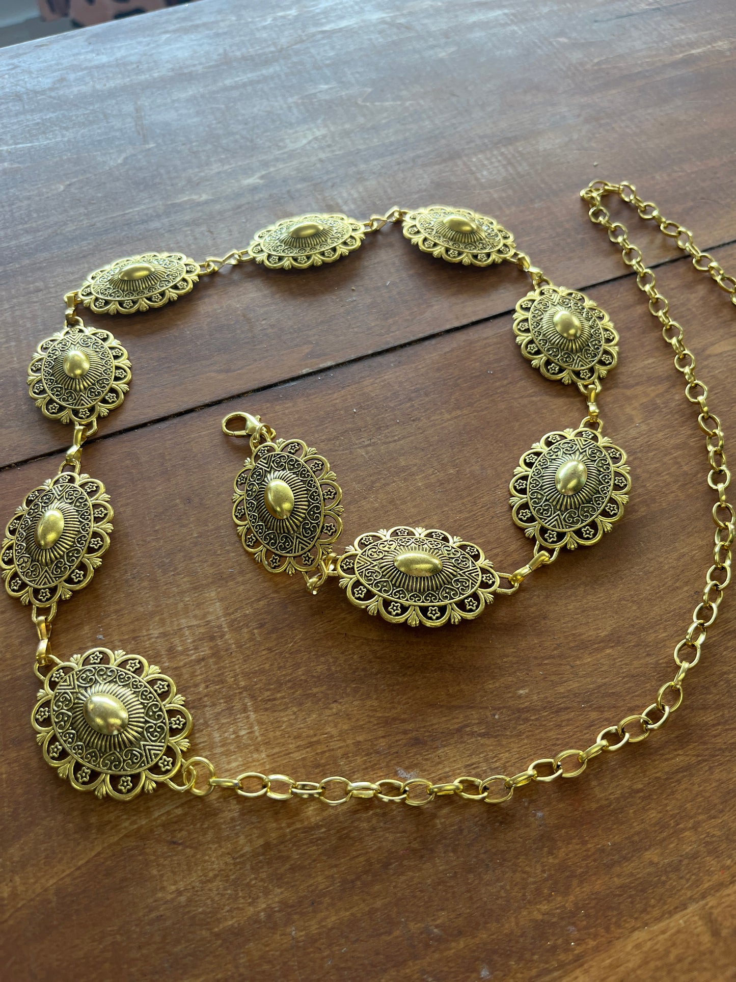 Gold Plated Chain Belt