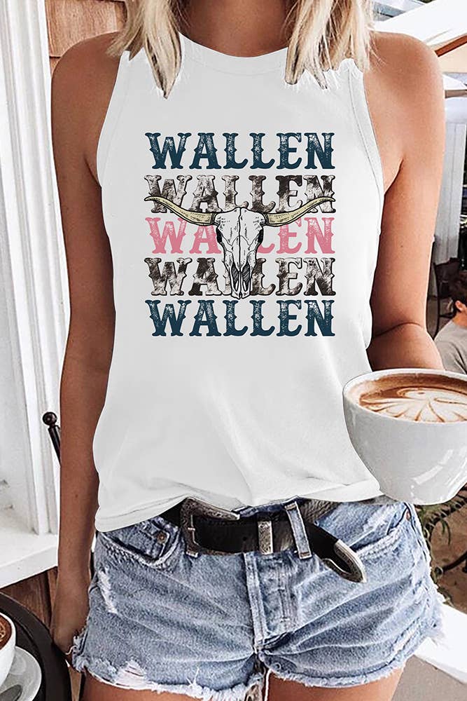 Wallen Bull Head Graphic Tank Top