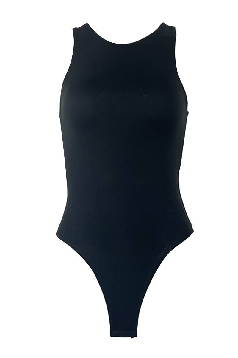 WOMEN SLEEVELESS BASIC CREW NECK BODYSUIT_CWSBSSL0017