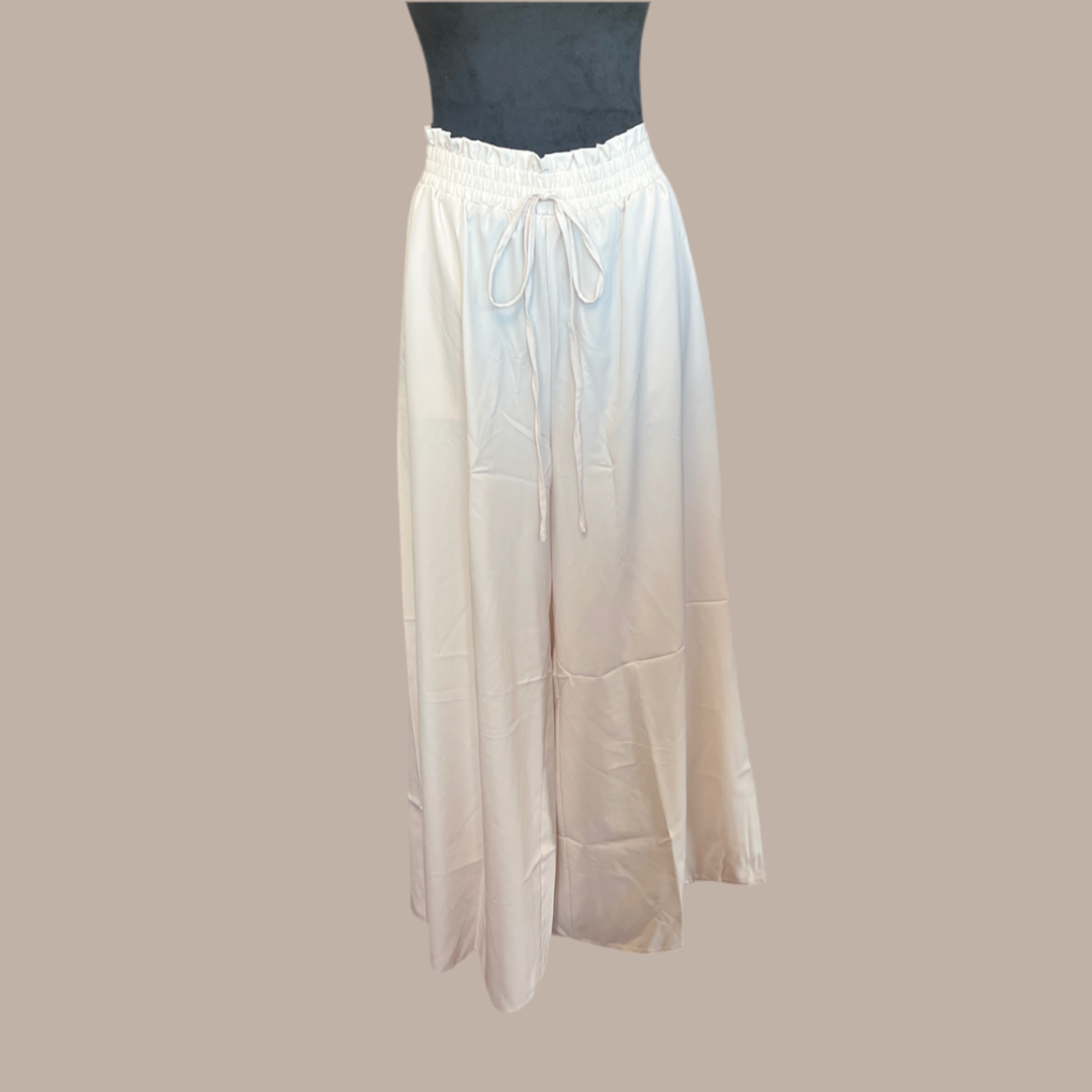 High waisted wide leg plus size pants