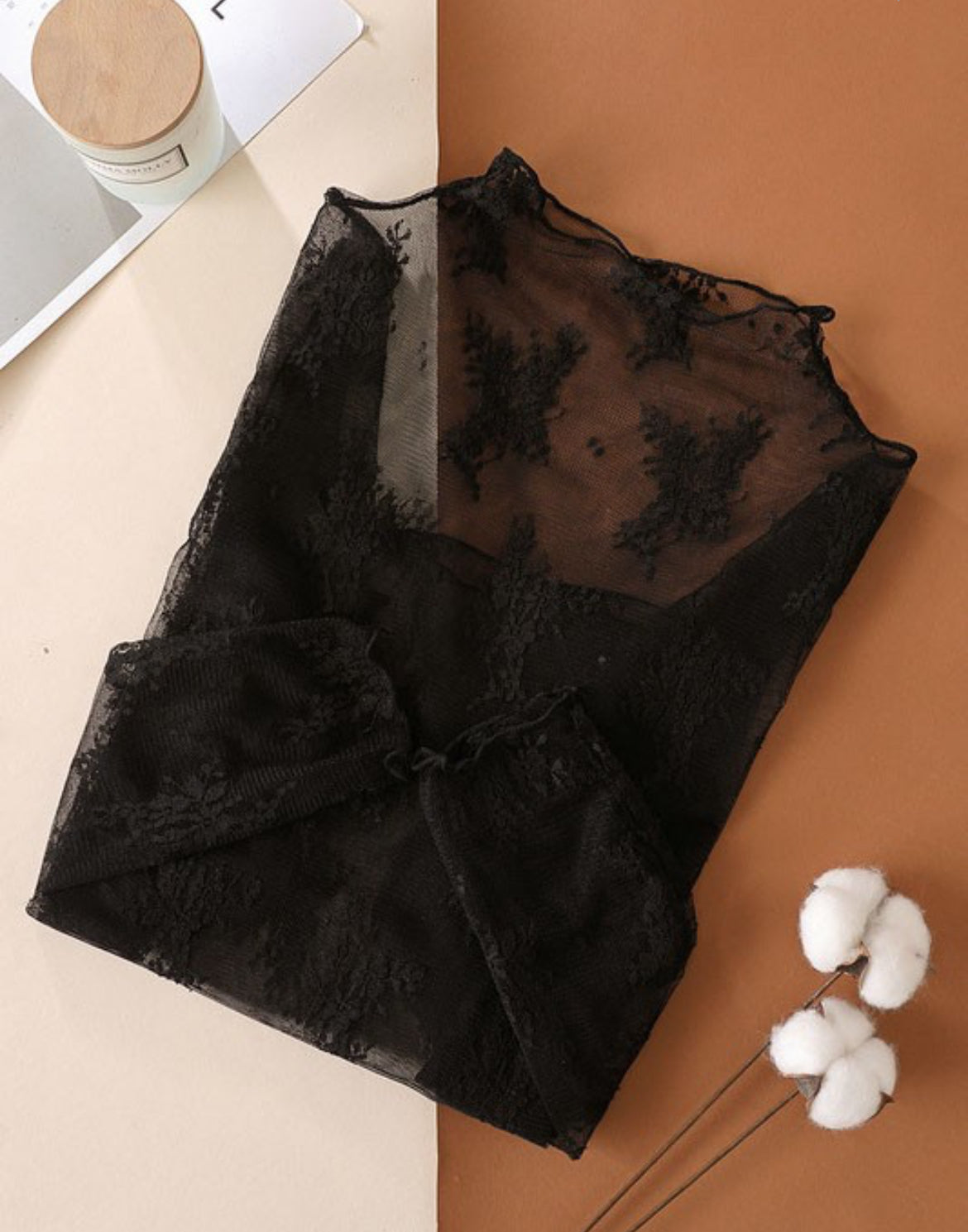 Lace long sleeve top