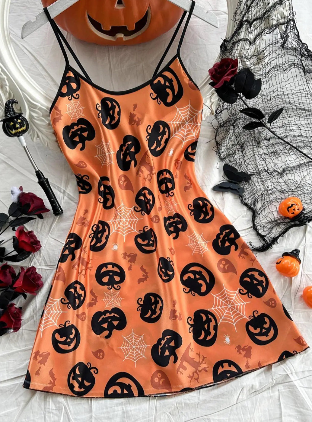 Silk Pumpkin Night Gown