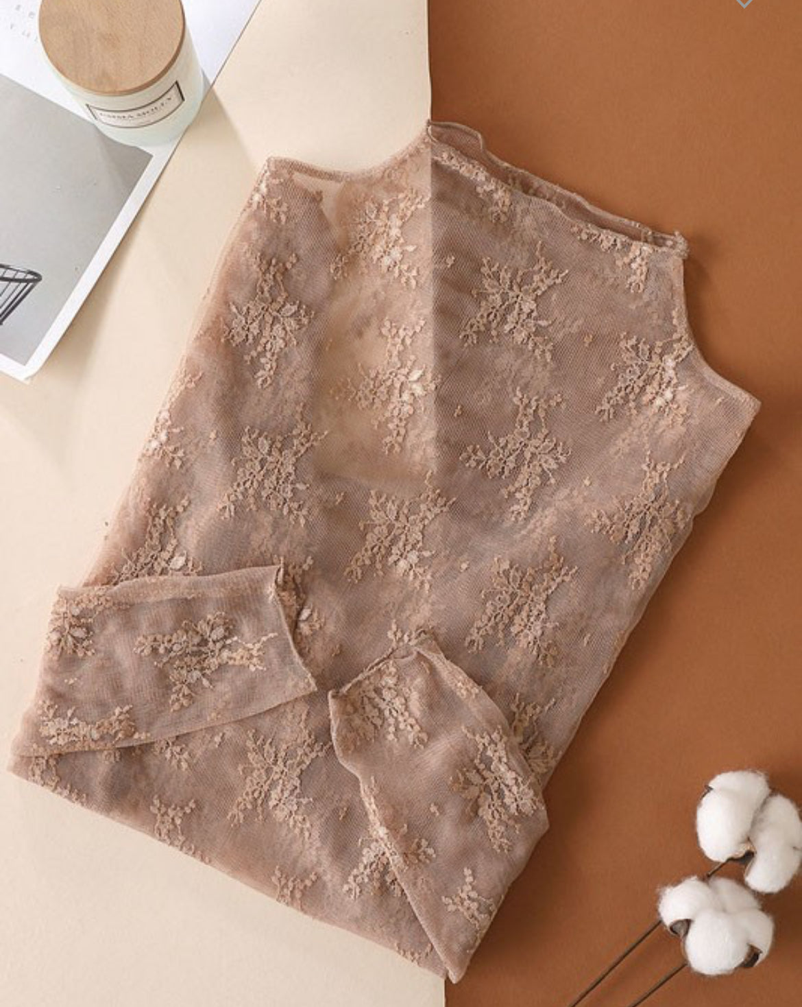 Lace long sleeve top