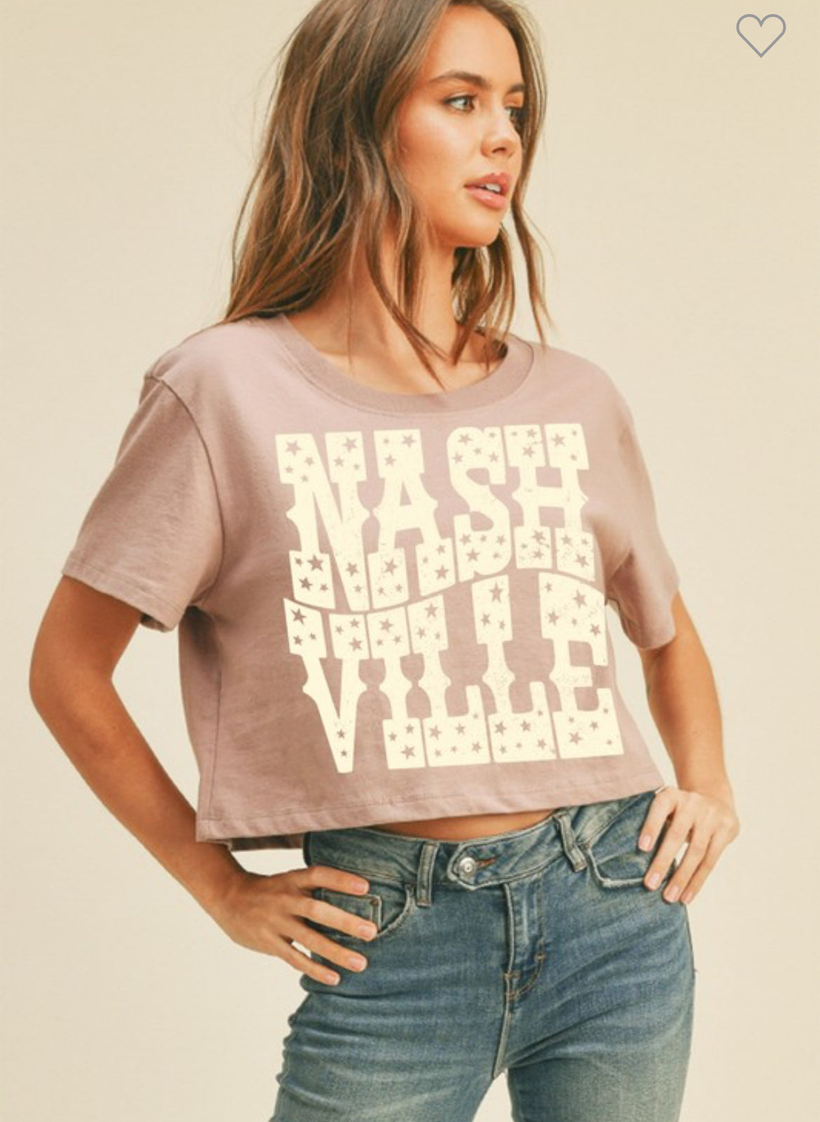 Nashville cropped tee shirt